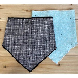 Handmade Adjustable Bandana Bib Set of 2 - NEW